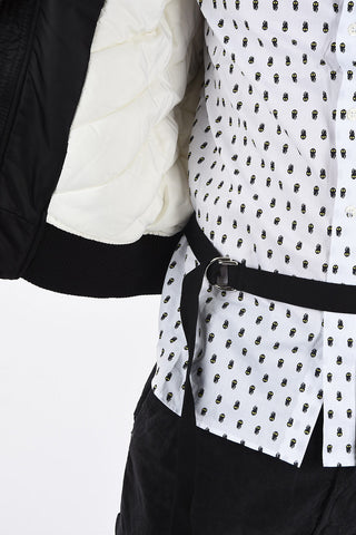 BLACK GOLD Nylon and Virgin Wool W-BOM Bomber