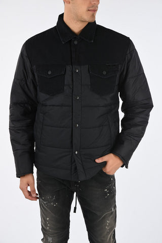 Puffer D-SHYLA with denim Details