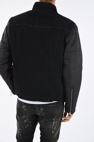 Puffer D-SHYLA with denim Details