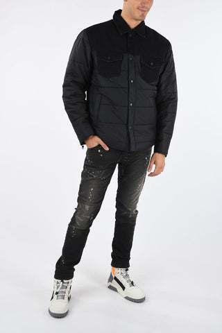 Puffer D-SHYLA with denim Details
