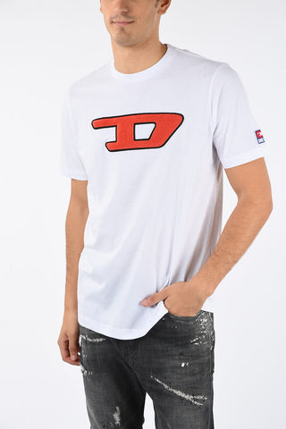 Embroiderd T-JUST-DIVISION-D T-shirt