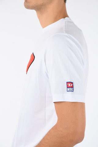 Embroiderd T-JUST-DIVISION-D T-shirt