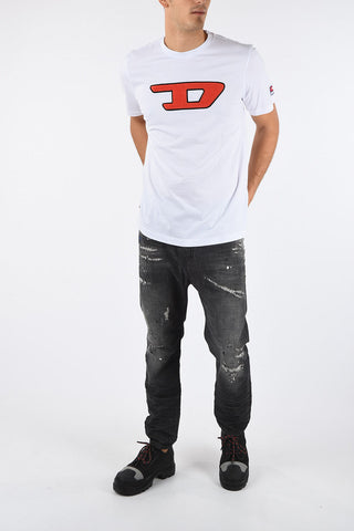 Embroiderd T-JUST-DIVISION-D T-shirt