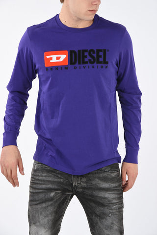 Embroidered T-JUST-LS-DIVISION T-shirt