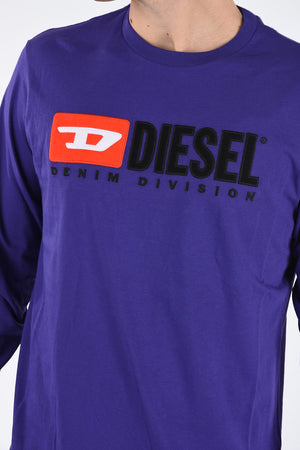 T-shirt T-JUST-LS-DIVISION Ricamata