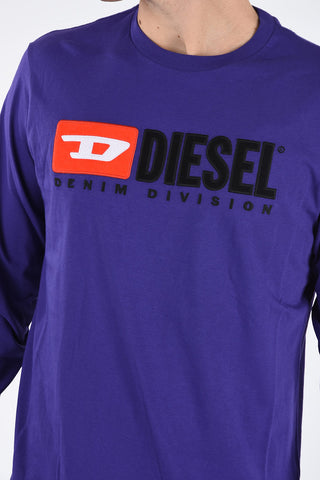Embroidered T-JUST-LS-DIVISION T-shirt