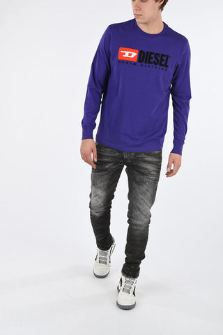 Embroidered T-JUST-LS-DIVISION T-shirt