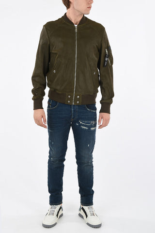 Suede Leather L-NIKOLAI Bomber