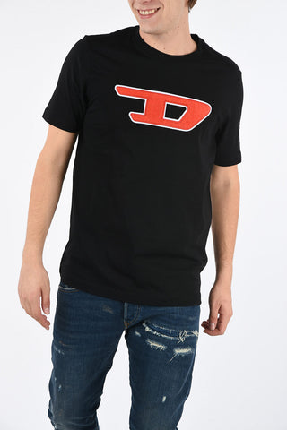 Embroiderd T-JUST-DIVISION-D T-shirt