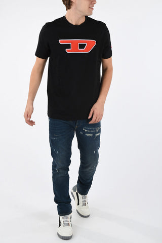 Embroiderd T-JUST-DIVISION-D T-shirt