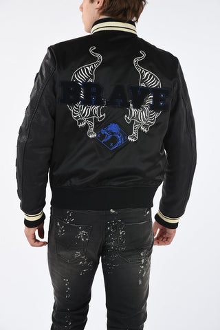Leather Sleeves L-KHARKOV Bomber