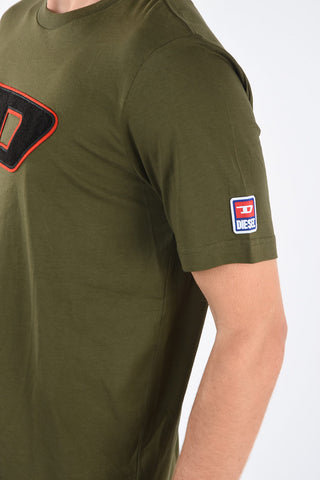 Embroiderd T-JUST-DIVISION-D T-shirt