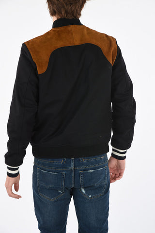 Suede Leather Insert W-KISLOV Bomber