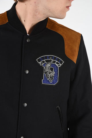 Suede Leather Insert W-KISLOV Bomber