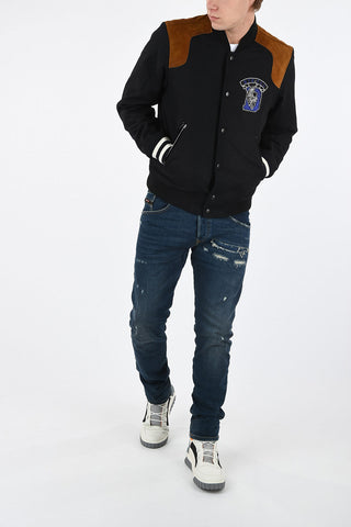Suede Leather Insert W-KISLOV Bomber
