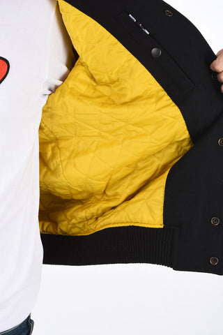 Suede Leather Insert W-KISLOV Bomber