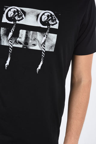 BLACK GOLD T-shirt TY-X1 con Ricamo e Stampa