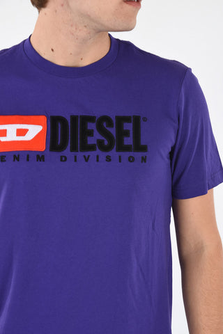 Embroiderd T-JUST-DIVISION T-shirt