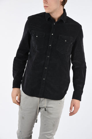 Camicia S-EAST-LONG-H Corduroy
