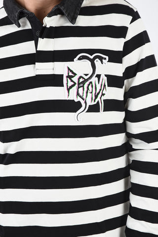 Striped T-COV-LS Polo