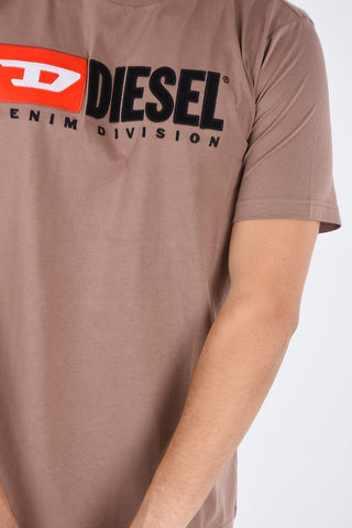 Embroiderd T-JUST-DIVISION T-shirt