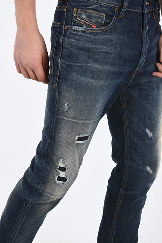 Jeans Distressed D-EETAR Stone Washed 17cm L32
