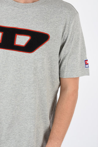 Embroiderd T-JUST-DIVISION-D T-shirt