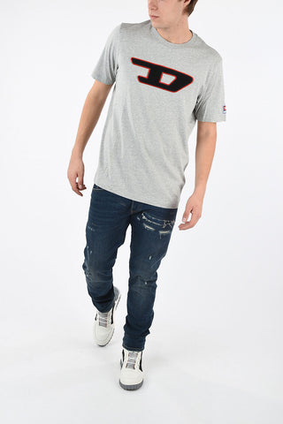 Embroiderd T-JUST-DIVISION-D T-shirt