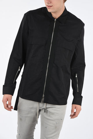 BLACK GOLD Zipped S-PATCH-P Shirt