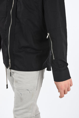 BLACK GOLD Zipped S-PATCH-P Shirt