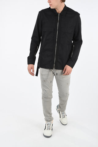 BLACK GOLD Zipped S-PATCH-P Shirt