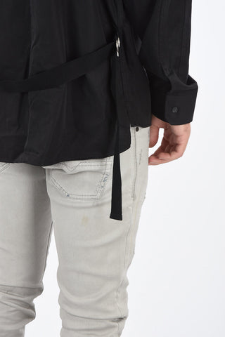 BLACK GOLD Zipped S-PATCH-P Shirt
