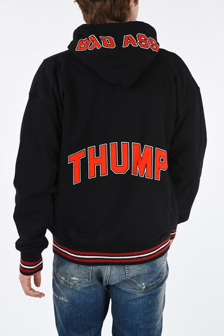 Hooded S-KSAND Sweatshirt with Front Pockets
