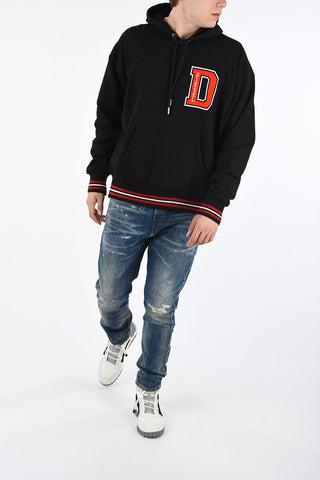 Hooded S-KSAND Sweatshirt with Front Pockets