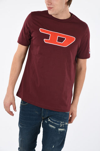 Embroiderd T-JUST-DIVISION-D T-shirt