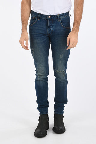 ARMANI JEANS 16cm Extra Slim Fit Distressed J20 Jeans