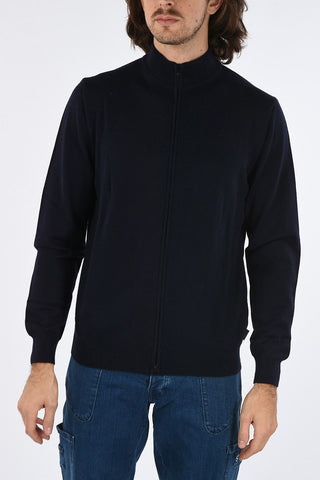 COLLEZIONI Cardigan in Lana Vergine con Zip Frontale