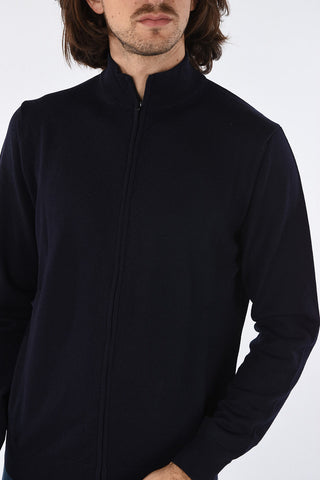 COLLEZIONI Cardigan in Lana Vergine con Zip Frontale