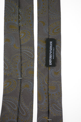 EMPORIO Silk Paisley Slim Tie