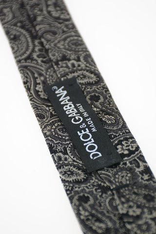 Cravatta Slim  Paisley in Seta