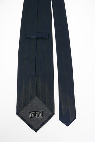 Silk Striped Vintage Effect Tie