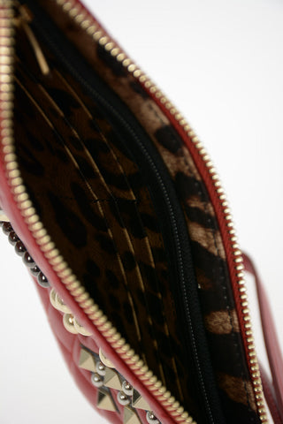 Leather Studded Wallet with Ayers Details