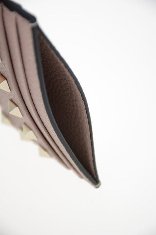 GARAVANI Leather Studded Card Holder