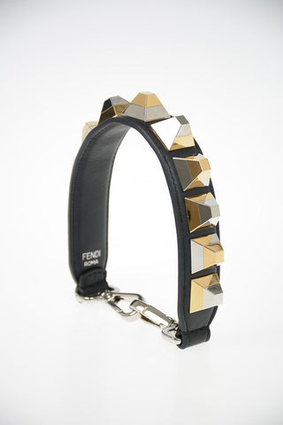 Leather Studded Shoulder Strap