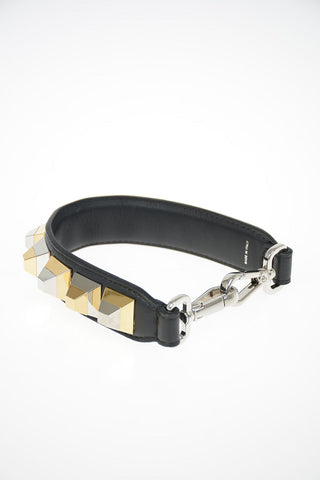 Leather Studded Shoulder Strap