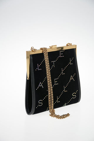 Chenille Pochette with Strass