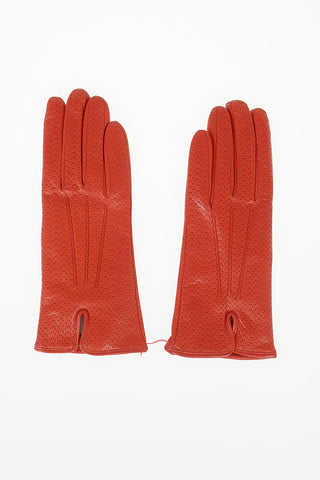 Guanti Openwork in Pelle