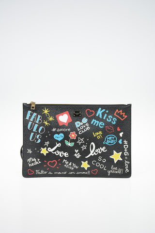 leather D&G LOVE CLUB Pouch