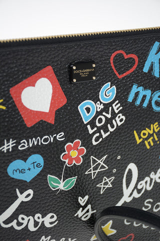 leather D&G LOVE CLUB Pouch