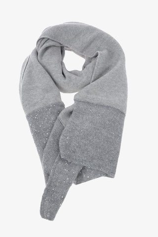 Virgin Wool Scarf with Sequins